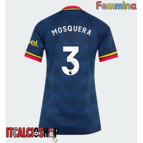 Arsenal Cristhian Mosquera #3 Seconda Maglia Femmina 2026-27 Manica Corta